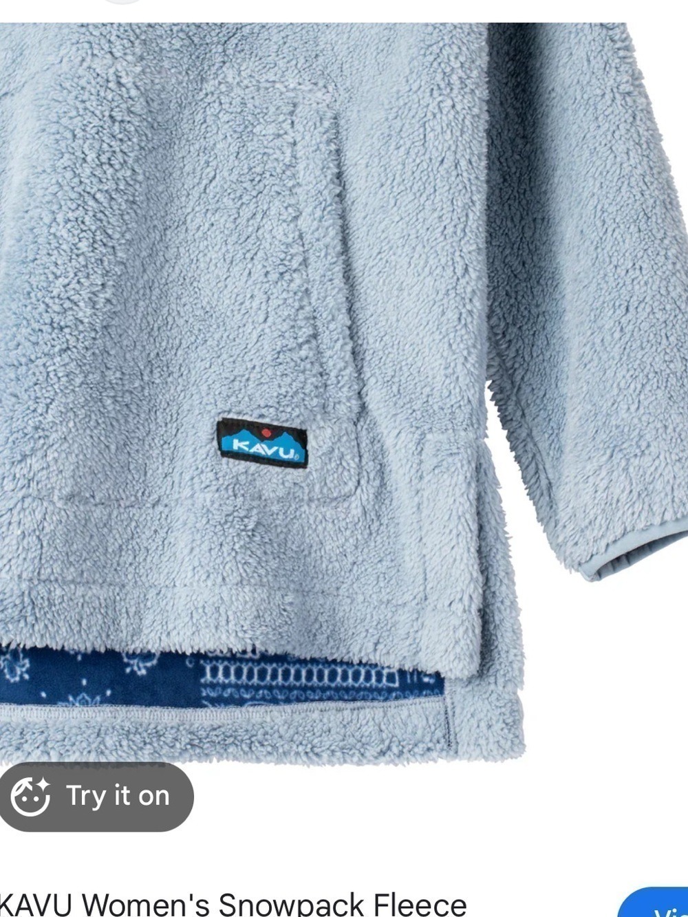 KAVU WOMEN'S SNOWPACK FLEECE PULLOVER - Picture 6 of 6